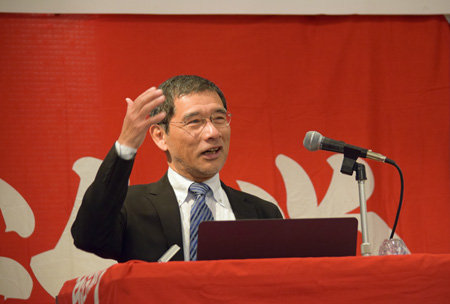 成熟社会での経済活動について説明する　大阪大学社会経済研究所　小野特任教授